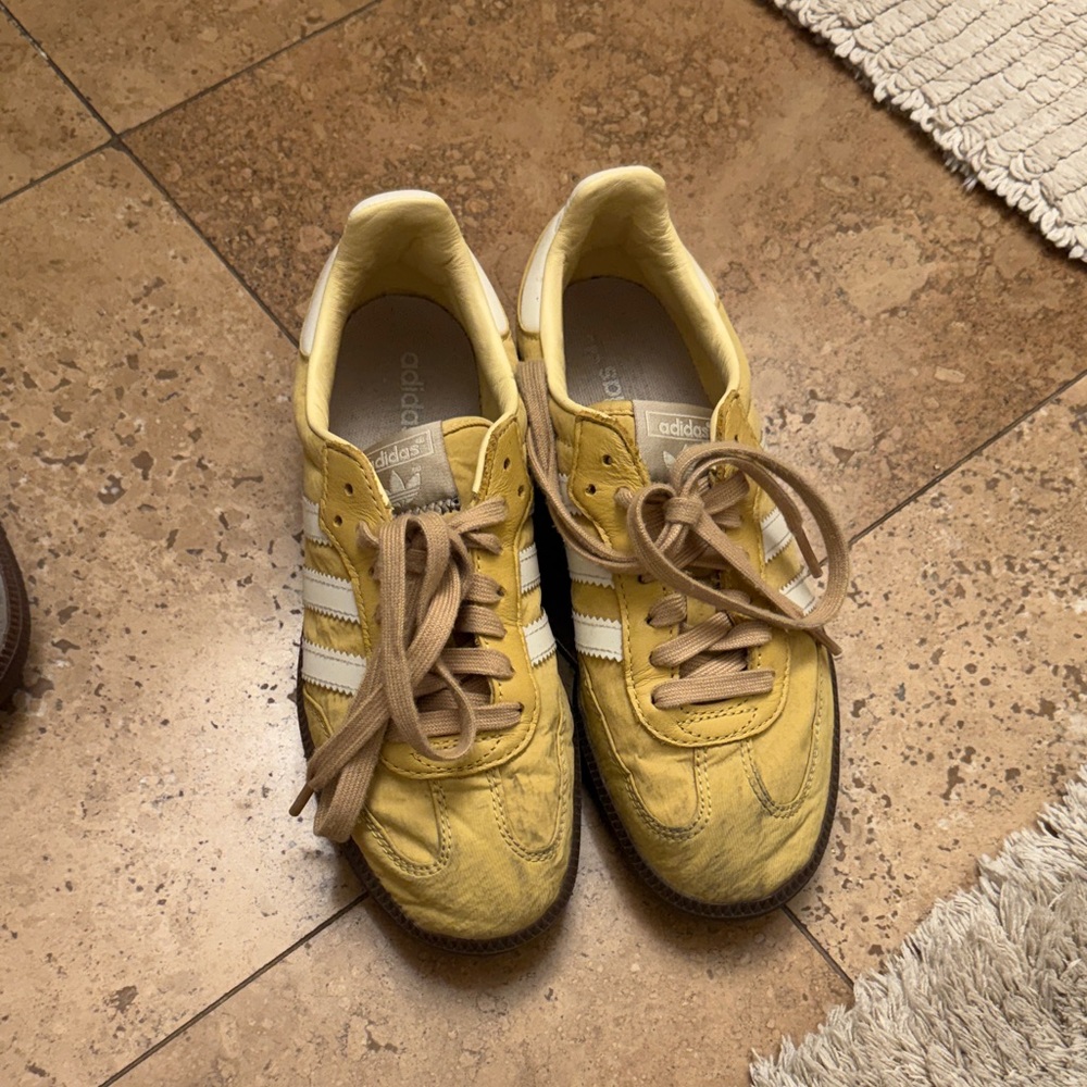 Adidas Golden Sneakers with White Accents